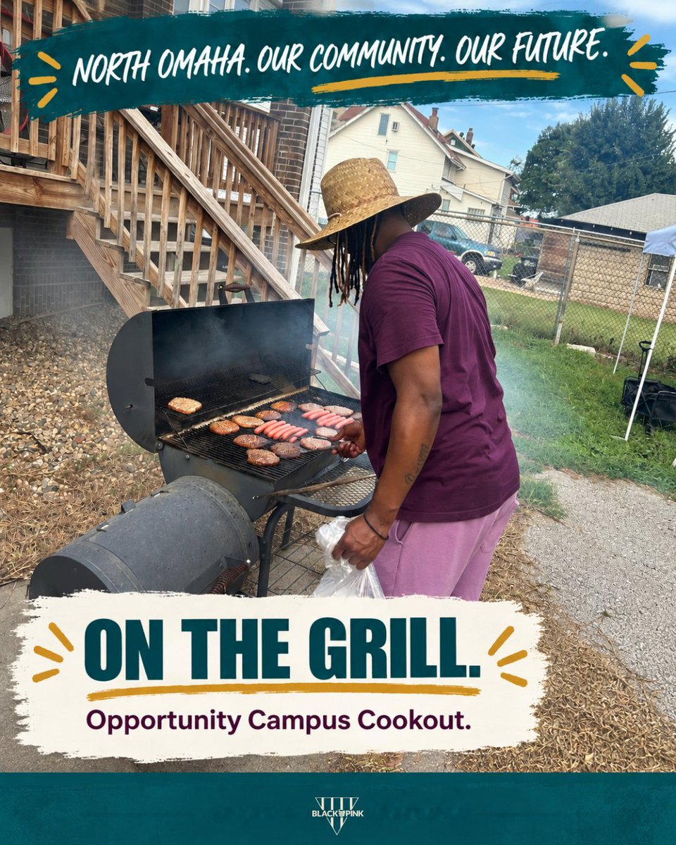 BLACKandPINKorg's tweet photo. North Omaha showed up. Every photo in this recap is from our Sept. 4 Opportunity Campus Cookout. Food, resources, laughter, families and real community. Thank you to everyone who pulled up, shared space and helped make the day happen. We’ll see you next time. #blackandpink https://t.co/GzgdZ3KFYQ