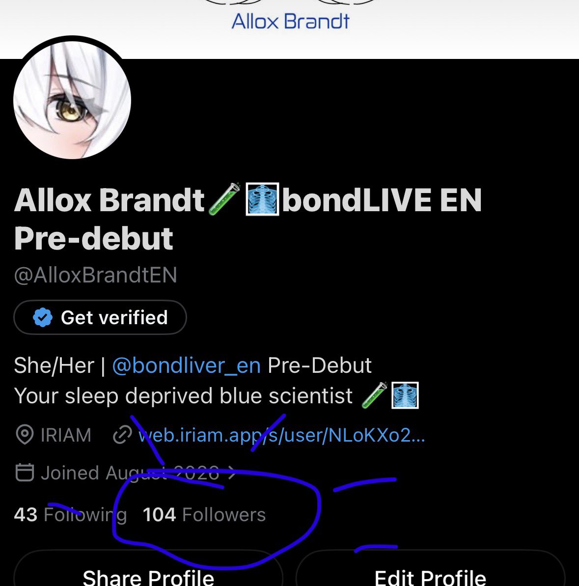 AlloxBrandtEN's tweet photo. Thank you for 100 followers!!🧪🧪🐟 https://t.co/zvjFTrIGRz
