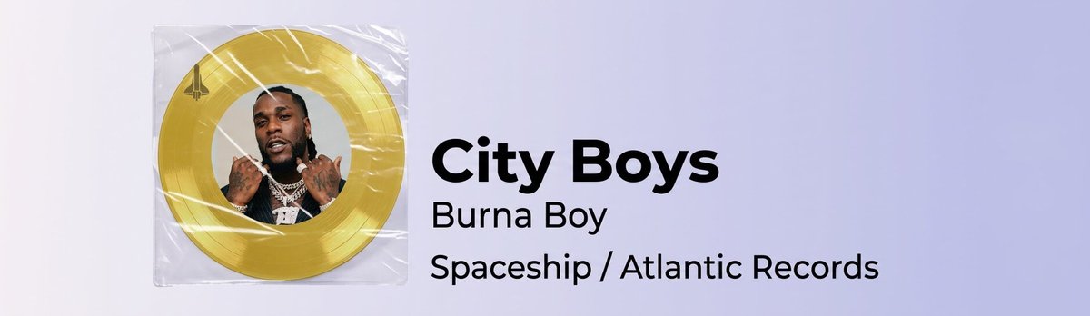 Bab_Benjamin03's tweet photo. BURNA BOY’S GLOBAL HIT, “CITY BOYS” HAS NOW EARNED A GOLD CERTIFICATION IN PORTUGAL. 🇵🇹 📀 https://t.co/J3niPoGH2X