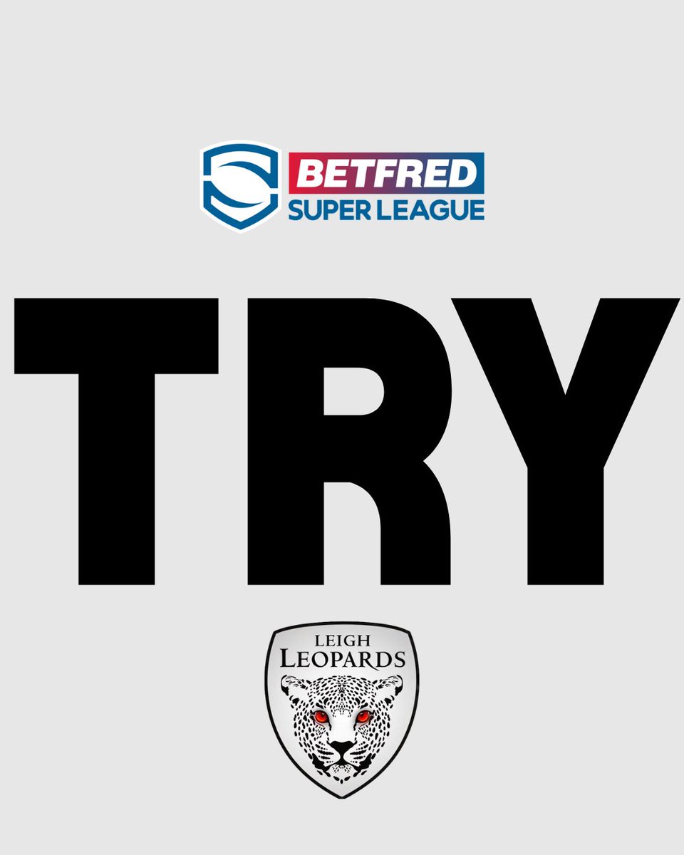 MatchdayRL's tweet photo. 40' TRY LEIGH LEOPARDS!!!
The short ball from Lam find Trout who finds David Armstrong in support scores for the Leopards!
Adam Cook Converts! (1/1)
🟣🟣12 - 06⚪️🐆
#Wakefield #Leigh https://t.co/KbLuaowW1m