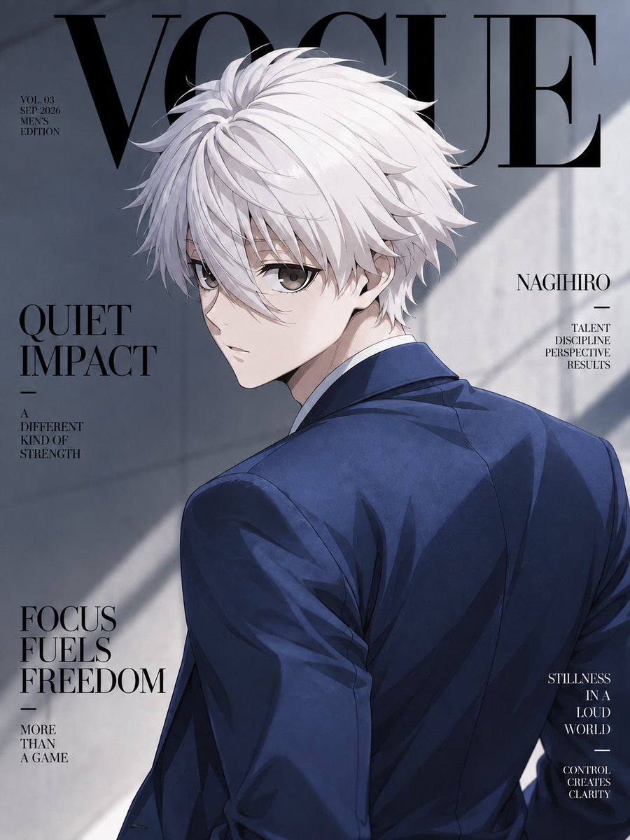 MoescapeAi's tweet photo. ✨ MOESCAPE AI✨

Seedream 5.0
IMAGE TO IMAGE + TEXT TO IMAGE

PROMPT: Reimagine the character in the reference as a high-fashion Vogue-inspired anime man. Preserve his recognizable face, hairstyle, eye color and identity while transforming his outfit, pose and environment into a sophisticated luxury fashion editorial.

Premium cinematic anime illustration, high-end fashion photography, detailed painterly rendering, sharp facial features, refined hair strands, realistic fabric textures, dramatic lighting, rich shadows, subtle film grain and an elegant editorial atmosphere.

Use a vertical 3:4 composition with confident masculine poses, strong posture and varied camera angles. Dress him in luxurious, edgy high-fashion outfits such as tailored suits, leather jackets, long coats, silk shirts, turtlenecks, layered jewelry, gloves, belts and statement accessories. Keep the styling masculine, sophisticated, mysterious and fashion-forward.

Create luxurious backgrounds inspired by Vogue men's fashion editorials, modern architecture, dark interiors, marble, dramatic windows, leather furniture, city nights, studio lighting and cinematic shadows.

Each character should have a different outfit, pose, accessories and setting while maintaining the same premium Vogue aesthetic. Make the final image feel like a professionally photographed anime men's fashion magazine cover, polished, dramatic and visually striking.

✨ Create your own with Moescape AI, link in bio!

#fyp #anime #trend #foryoupage