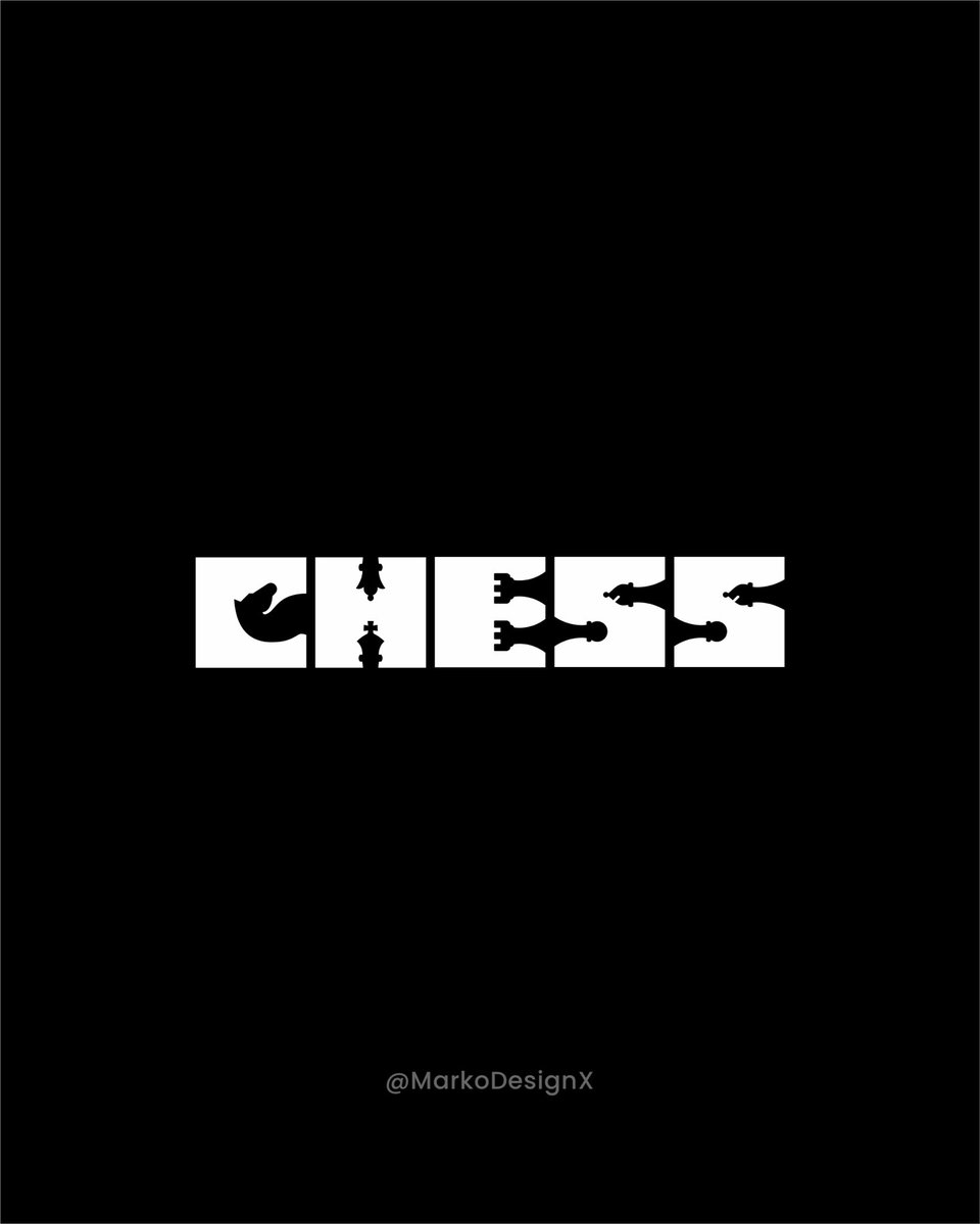 MarkoDesignX's tweet photo. @chesscom Same! Here is my chess wordplay design I made and thought you guys might enjoy it as well😊 I work as a ux/ui/graphic designer but have been playing chess since I was little! https://t.co/Dc1XJfuHm0
