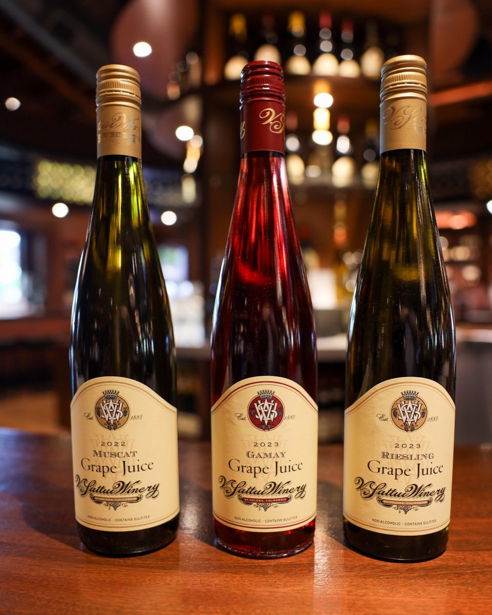vsattui's tweet photo. First of its kind at V. Sattui! 🍇✨

We’ve got complimentary juice flights for the kids, designated drivers (appreciate you), and non-drinkers. Everyone has a seat at our table. ❤️

Come taste with us, wine or no wine! https://t.co/hmKStbnTWW
