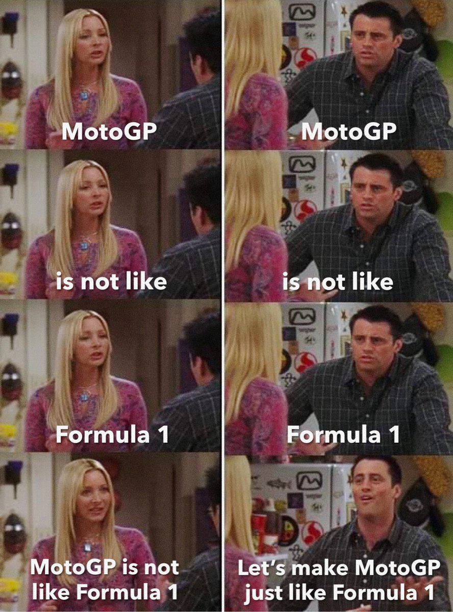 bezqueztararo's tweet photo. The process of making MotoGP more like Formula 1 has to stop…

There is absolutely no need to have separate qualifying for Sprint and Sunday’s Grand Prix 🫩 https://t.co/TNvKHefm2l