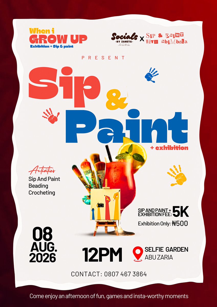 e_godscare's tweet photo. DAY 02

A design I did for a sip &amp; paint + exhibition. https://t.co/PIzzHpWEbh
