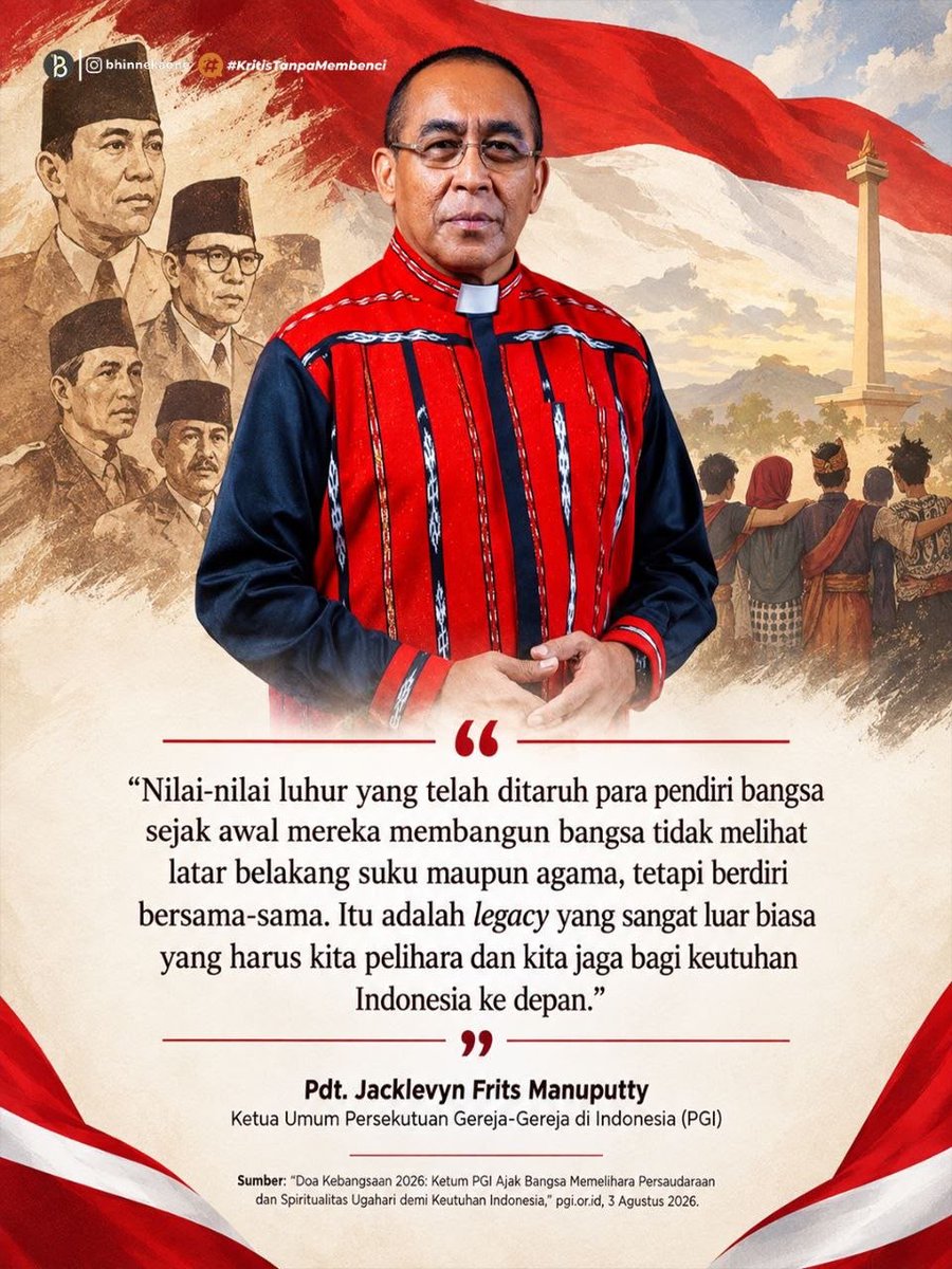 jateng_moderat's tweet photo. "Pentingnya menjaga nilai luhur bangsa, persaudaraan tanpa memandang suku atau agama. Warisan berharga untuk Indonesia!"

#tolakintoleransi #tolakradikalisme #tolakterorisme #jatengbersatu #jatengdamai #viral #fyp https://t.co/QlCoF8FXF0