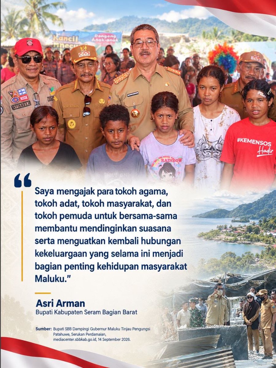 jateng_moderat's tweet photo. "Bersama membangun Maluku yang lebih erat dan harmonis. Kekeluargaan adalah kunci!"

#tolakintoleransi #tolakradikalisme #tolakterorisme #jatengbersatu #jatengdamai #viral #fyp https://t.co/Yo2ztzYoos