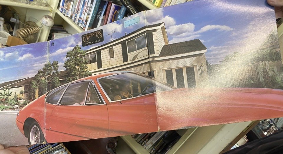 DavidY5150's tweet photo. @JVMonte2 First that springs to mind is this Carpenters album that my Dad bought in the 70s, I was a young lad and I was fascinated by the artwork as the Daytona was my favourite car. https://t.co/pRceZRW4o3