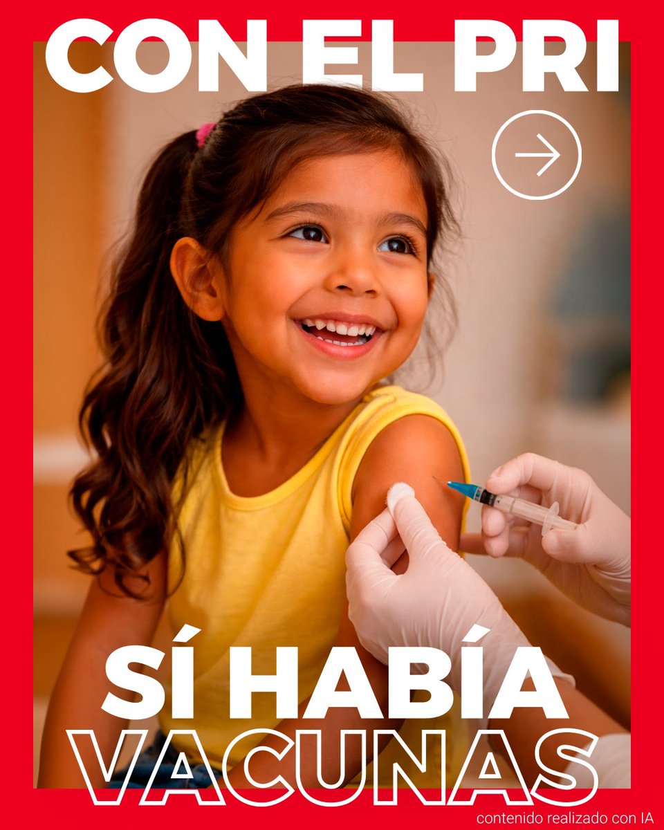 PRI_Nacional's tweet photo. Con el PRI, vacunar era prevenir. Con Morena, las coberturas cayeron y millones de familias enfrentaron años de rezago.

La diferencia no está en el discurso, sino en los resultados: antes hubo campañas nacionales constantes, inversión y coberturas mucho más altas.

La salud pública se construye con vacunas, prevención y continuidad. Ahí también se nota quién sabe gobernar.