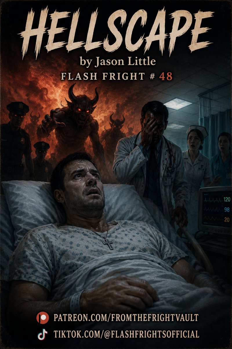 jasonlwriter's tweet photo. Hellscape | Flash Fright #48 

Gage found himself in hell.

Only his nightmare was only beginning. 

https://t.co/7Cf8pJLTVN

New Flash Frights every Friday.
Exclusive original horror stories only on https://t.co/fx2oLMjaae https://t.co/kr3uLY4jXn