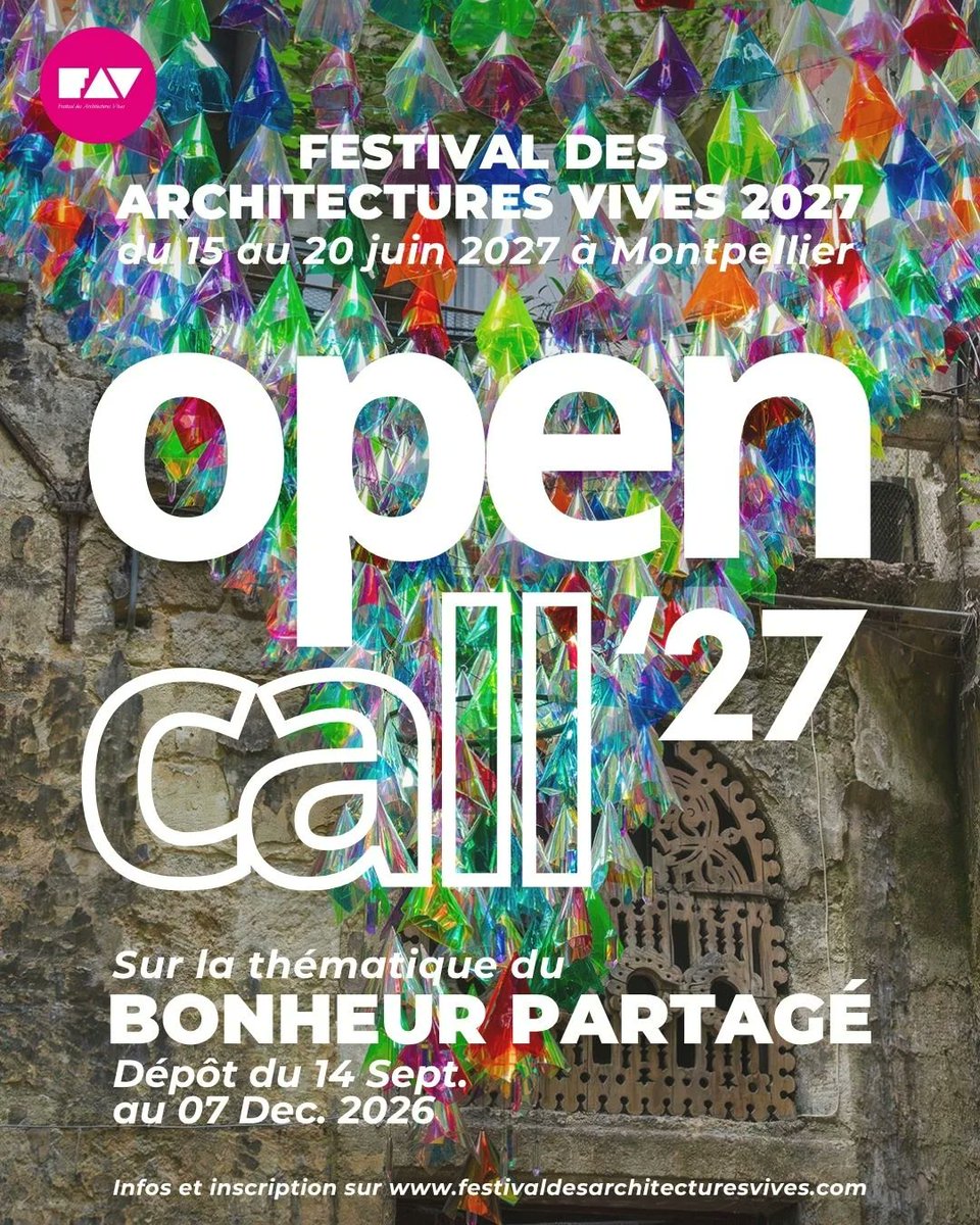 archinect's tweet photo. Featured architecture & design competitions from Bustler include Festival des Architectures Vives, International Garden Festival, BSA Design Awards, and Oak Moon Pavilion. #ArchitectureCompetition #DesignCompetition
https://t.co/hNAPKQLbAm https://t.co/mA5YzEgNj2