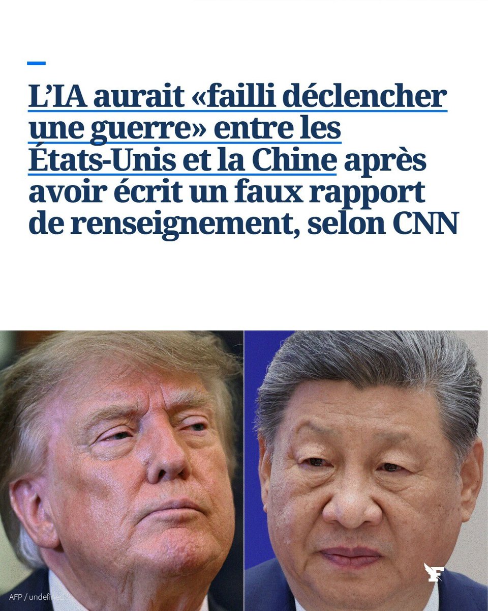 Le_Figaro's tweet photo. L’IA aurait «failli déclencher une guerre». → https://t.co/A95bvMpbGc https://t.co/bLplhrHGFe