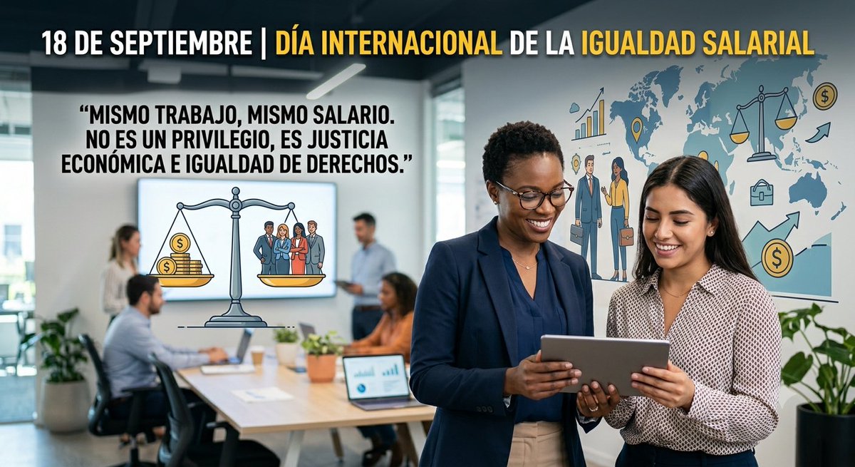 julietaangulo's tweet photo. El trabajo de las mujeres sostiene economías enteras, pero la brecha salarial persiste. A igual trabajo, igual salario: no es un privilegio, es justicia económica e igualdad de derechos. ⚖️

​#BrechaSalarial #IgualdadDeGénero #AIgualTrabajoIgualSalario #IgualdadSalarial https://t.co/FaiK0FiT4P