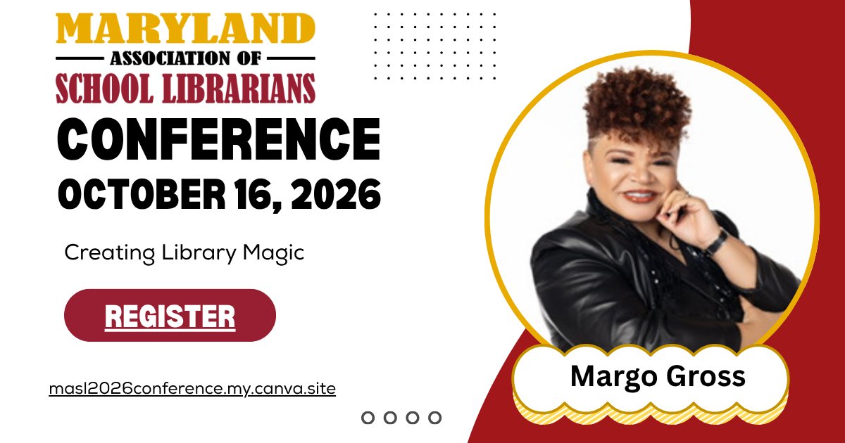 MASLMD's tweet photo. Ready to make some Library Magic? ✨ Join your fellow school librarians at the MASL Conference on October 16! Connect, learn, and get inspired—register today: https://t.co/2WTF0YyeZI https://t.co/mhIAjey8jf