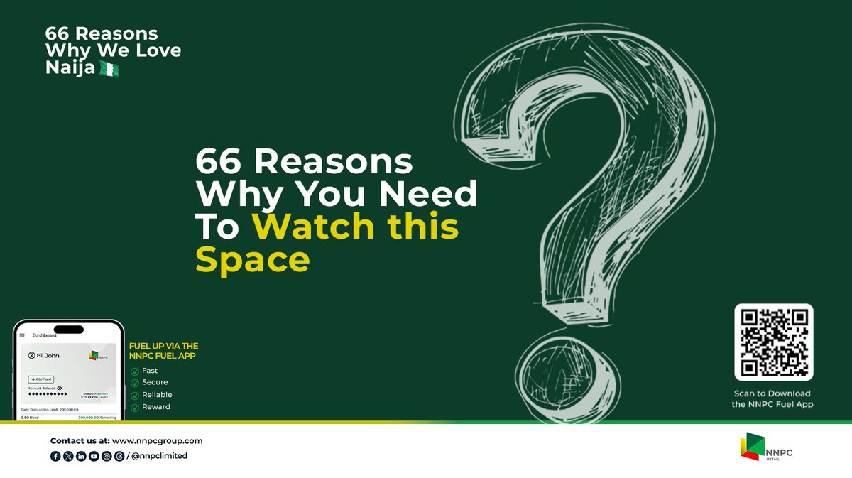 koraden's tweet photo. Being Nigerian comes with a lot of stories, traditions, laughter and unforgettable moments. We’re putting 66 reasons why we love Naija on the spotlight. Download the NNPC Fuel App: https://t.co/xFFttQtRUm #FuelTheFreedom #NNPCNaija66 https://t.co/ulbxFtaifZ