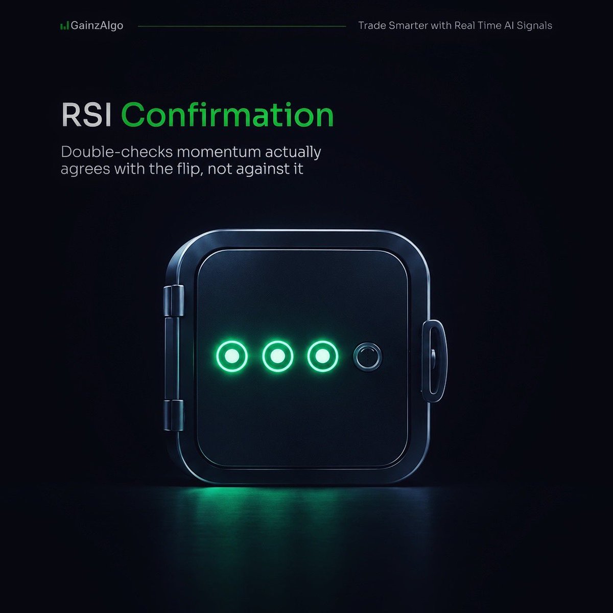 tomycre8s's tweet photo. Finally found a contest for designers, though I saw it very late but couldn't resist hopping on it

They said "make it stand out," so instead of a regular static design, I wanted to create something minimal that actually explains how it works, one layer at a time

@gainzalgo is an AI powered signal system giving real time buy/sell signals across crypto, forex, and stocks, so I took a deep dive into how it actually works before creating anything. Turns out it doesn't just act on one hint, rather, it waits for 4 confirmation layers to agree first before it ever prints a signal giving traders more confidence to trade

No repainting, No lag, Built in TP and SL

This is what trading smarter actually looks like and is definitely worth looking into