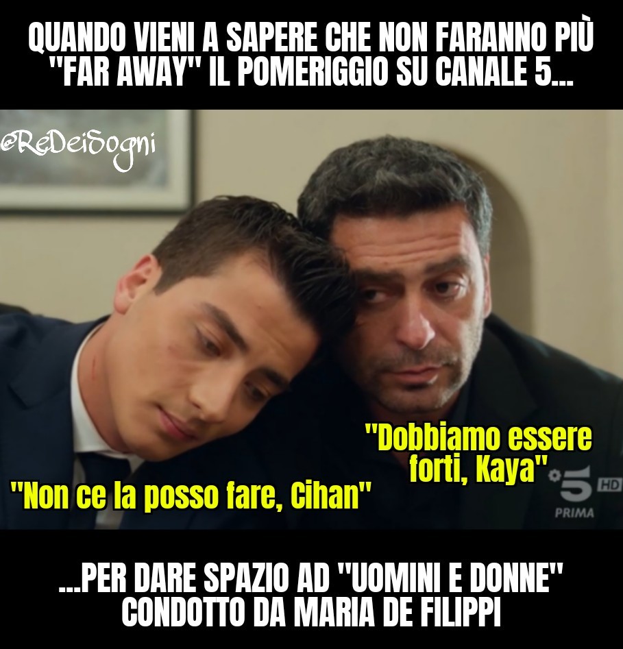 ReDeiSogni_'s tweet photo. Cihan era diventato veramente uno di famiglia e ci mancherà tantissimo nei nostri pomeriggi.

#faraway #maiunagioia #uominiedonne #ReDeisogni https://t.co/LXxaq0pKUT