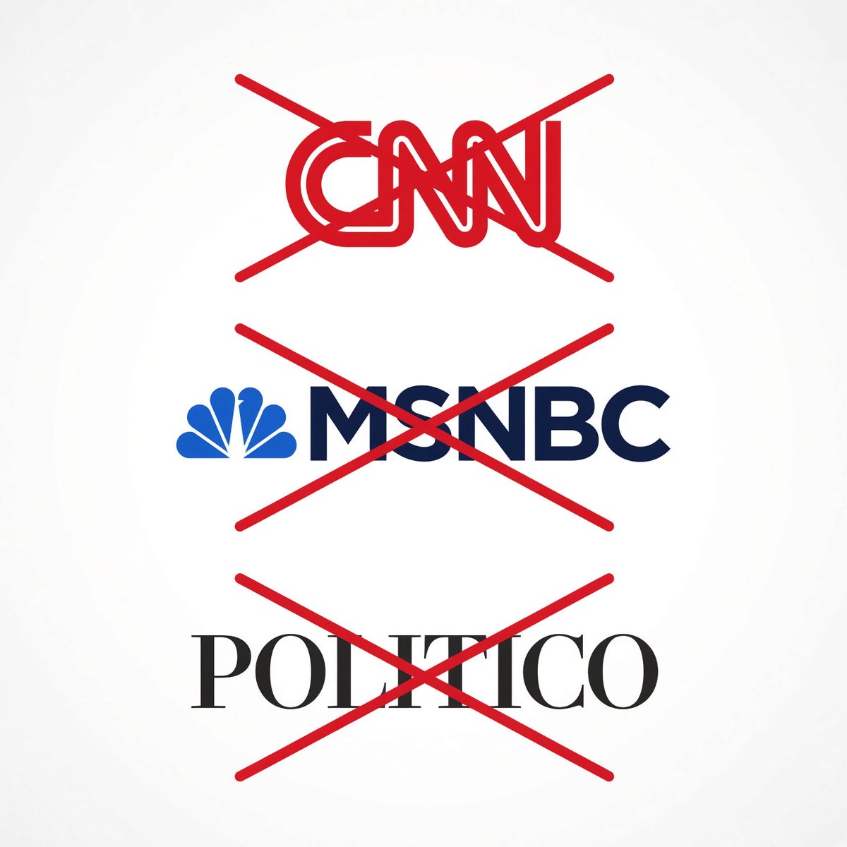 thepressroomone's tweet photo. 🚨 BREAKING: TRUMP BANS CNN, MS NOW & POLITICO FROM THE WHITE HOUSE

President Trump announced the three major media outlets are banned from the White House “effective immediately,” accusing them of repeatedly reporting what he calls “fake news.”

Trump also suggested MORE outlets could be next.

This could become a major First Amendment battle.

What happens next? 

#Trump #BreakingNews #WhiteHouse #CNN #Politico #USPolitics