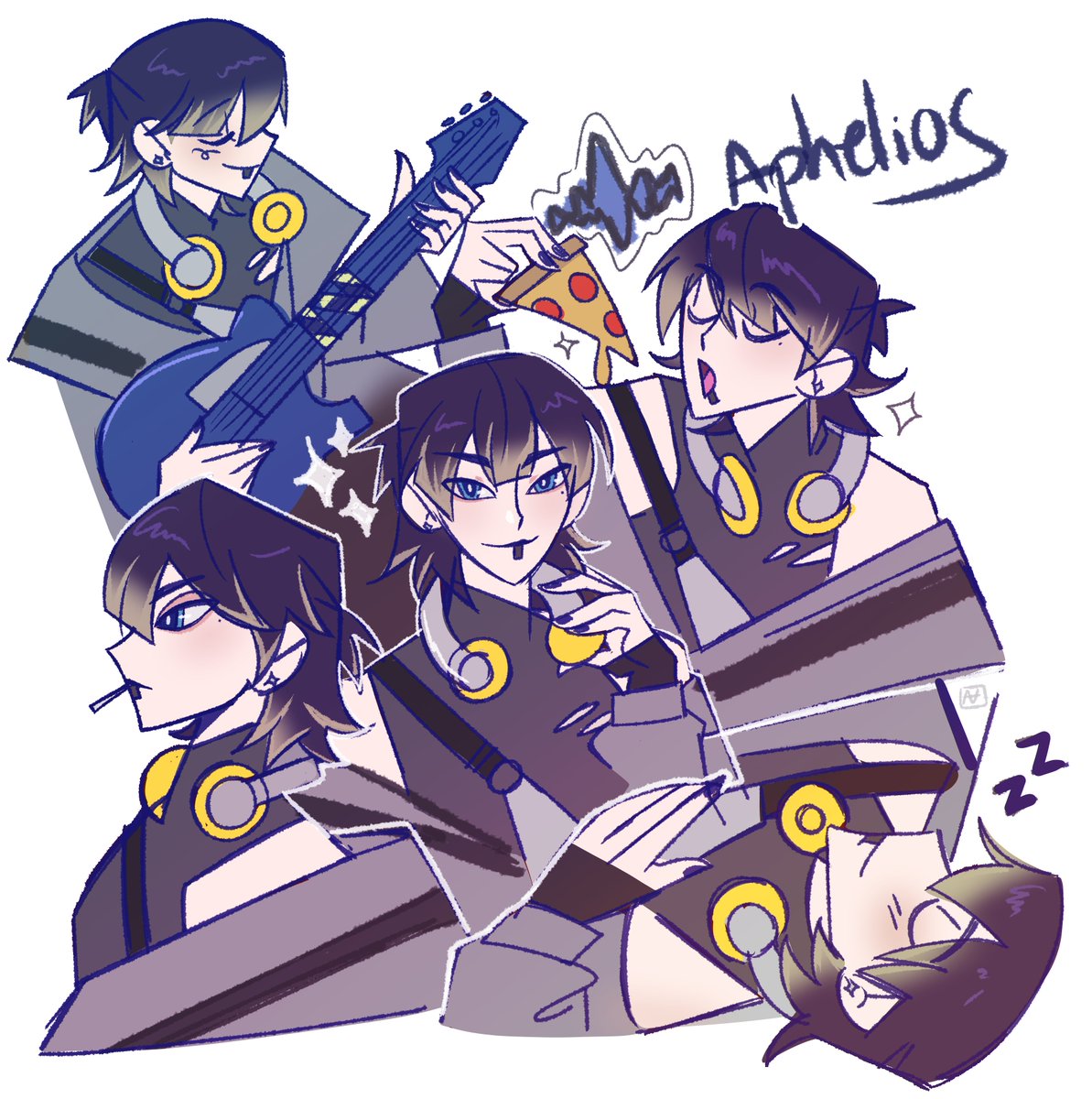 kinokoforest_'s tweet photo. i wanted to draw something better but i dont have a lot of time :( hope someone likes it at least... #aphelios #heartsteel https://t.co/az4tEBNFGu