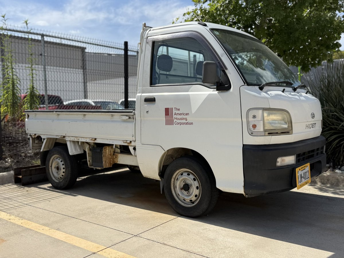 YIMBYLAND's tweet photo. The American Housing Corporation is so vertically integrated we now have our own truck. This often saves important time getting a needed item faster than vendors and couriers can deliver. https://t.co/O9eRNQ1SEz