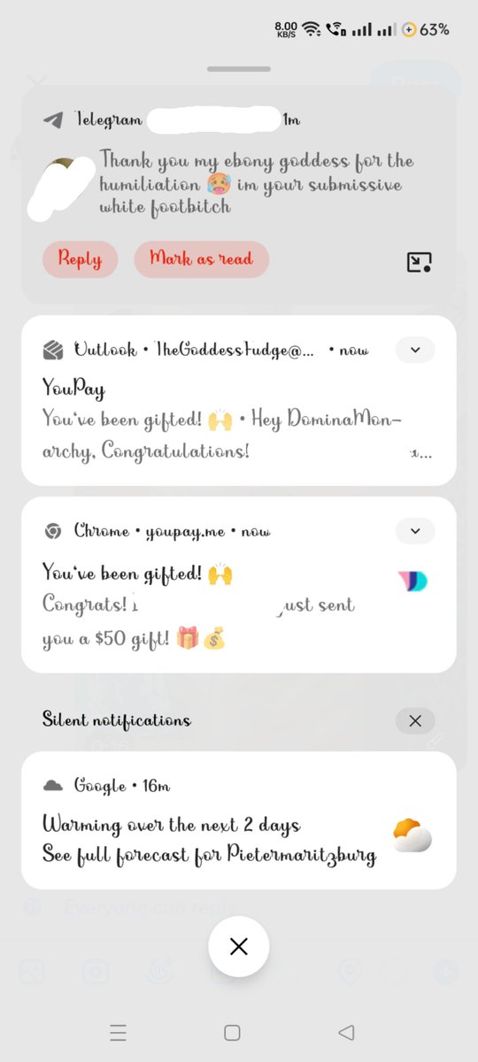 DominaMonarchy's tweet photo. Just as I'm about to doze off to sleep my little whiteboi foot bitch logged in, saw my message, and sent.
🥰🥰Ah yes, I just love owning obedient pets.
I get to wake up and go to sleep to the sound of money notifications 😉 https://t.co/2aXMpyRyrS