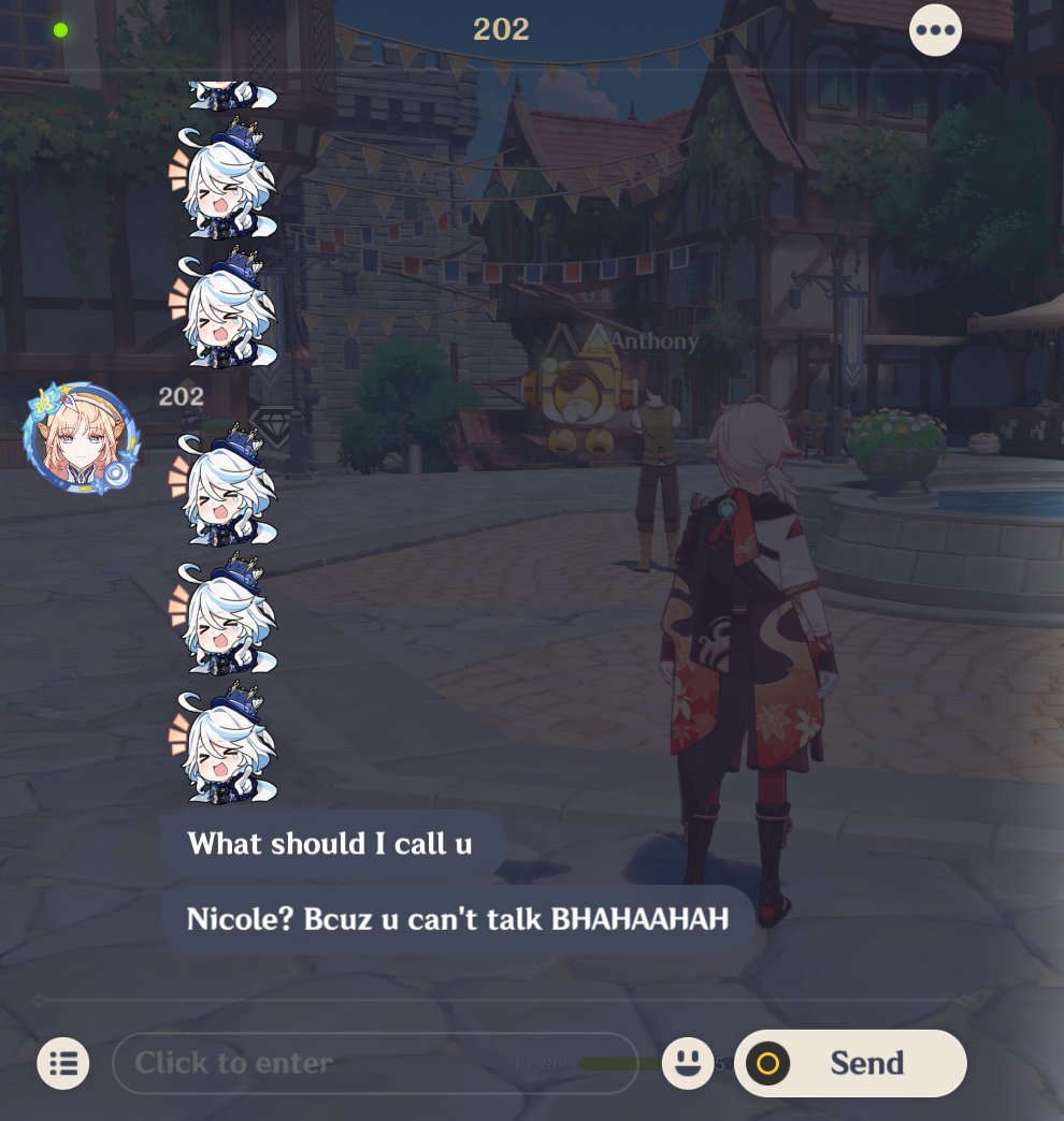 bunny_tao_'s tweet photo. oomf realized i was chat banned and now they are laughing at me. Inazuma should hold a public execution for him. https://t.co/VqG0Zb446t