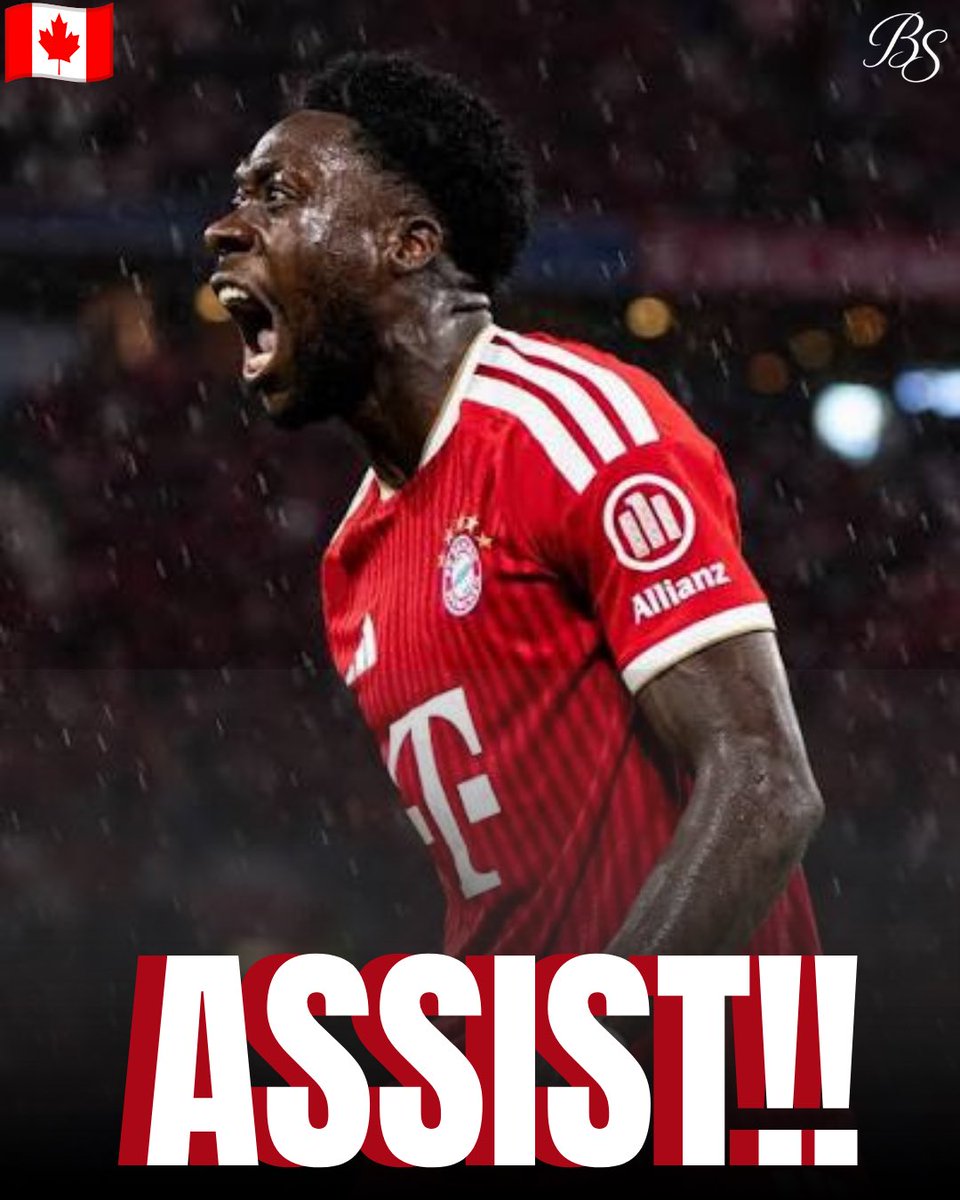 Icecanmnt10's tweet photo. ASSIST‼️#2️⃣ Alphonso Davies sets up Ismael Saibari and records  his second assist of the game 🇨🇦 🇩🇪

#bundesliga #bayern #Canmnt https://t.co/C3IsY1LSUs