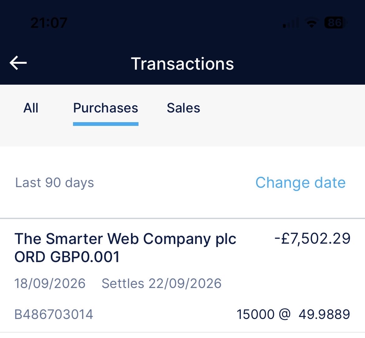 regalsniper's tweet photo. Taken a small punt on #SWC - late to the party but hoping to exit Monday between £0.55-£0.60. https://t.co/OOeUs21sn5