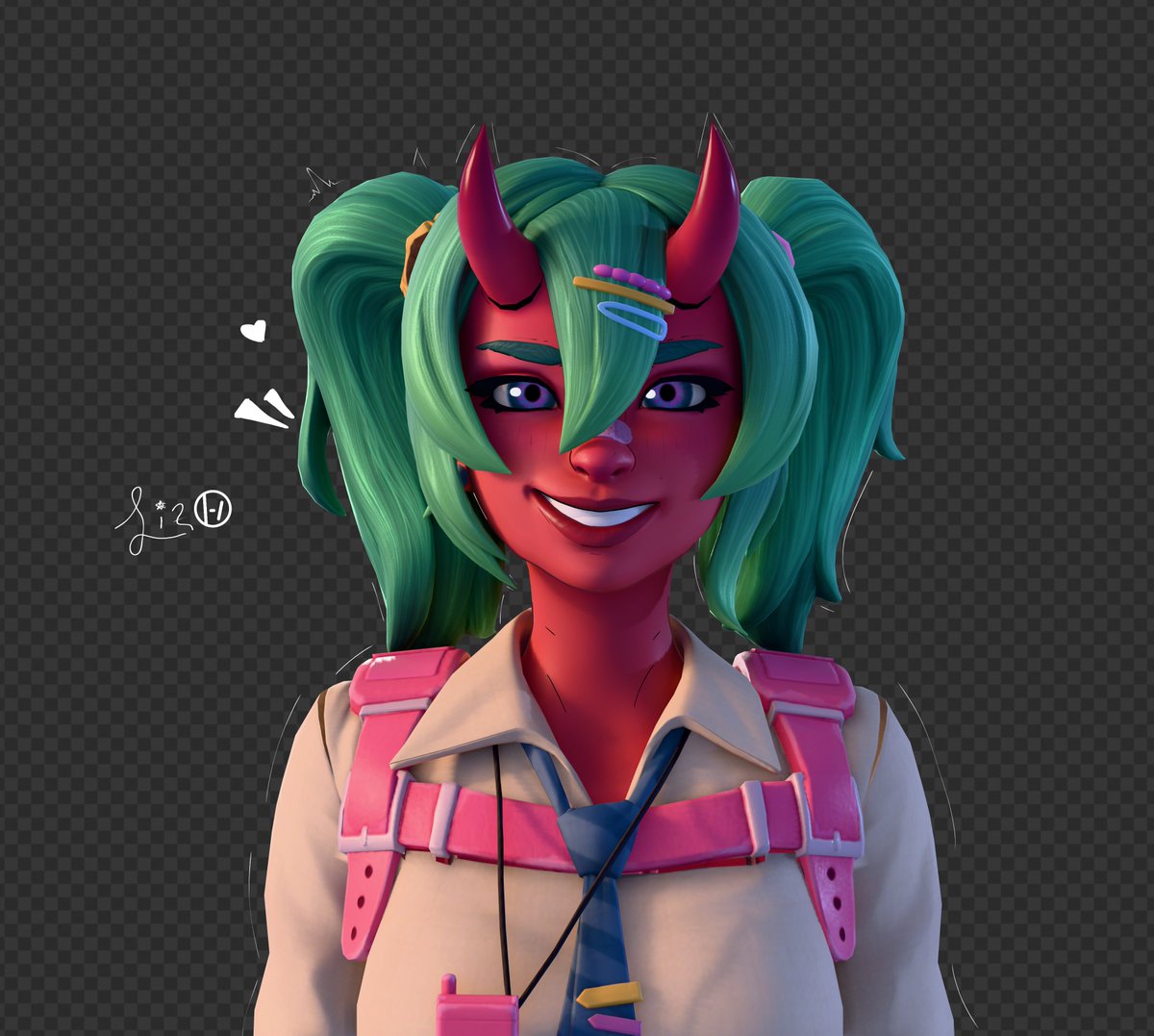 LizyJuno's tweet photo. Nemia 🩷🩵

#Fortnite #FortniteArt #Render https://t.co/bSM6lvxuWR