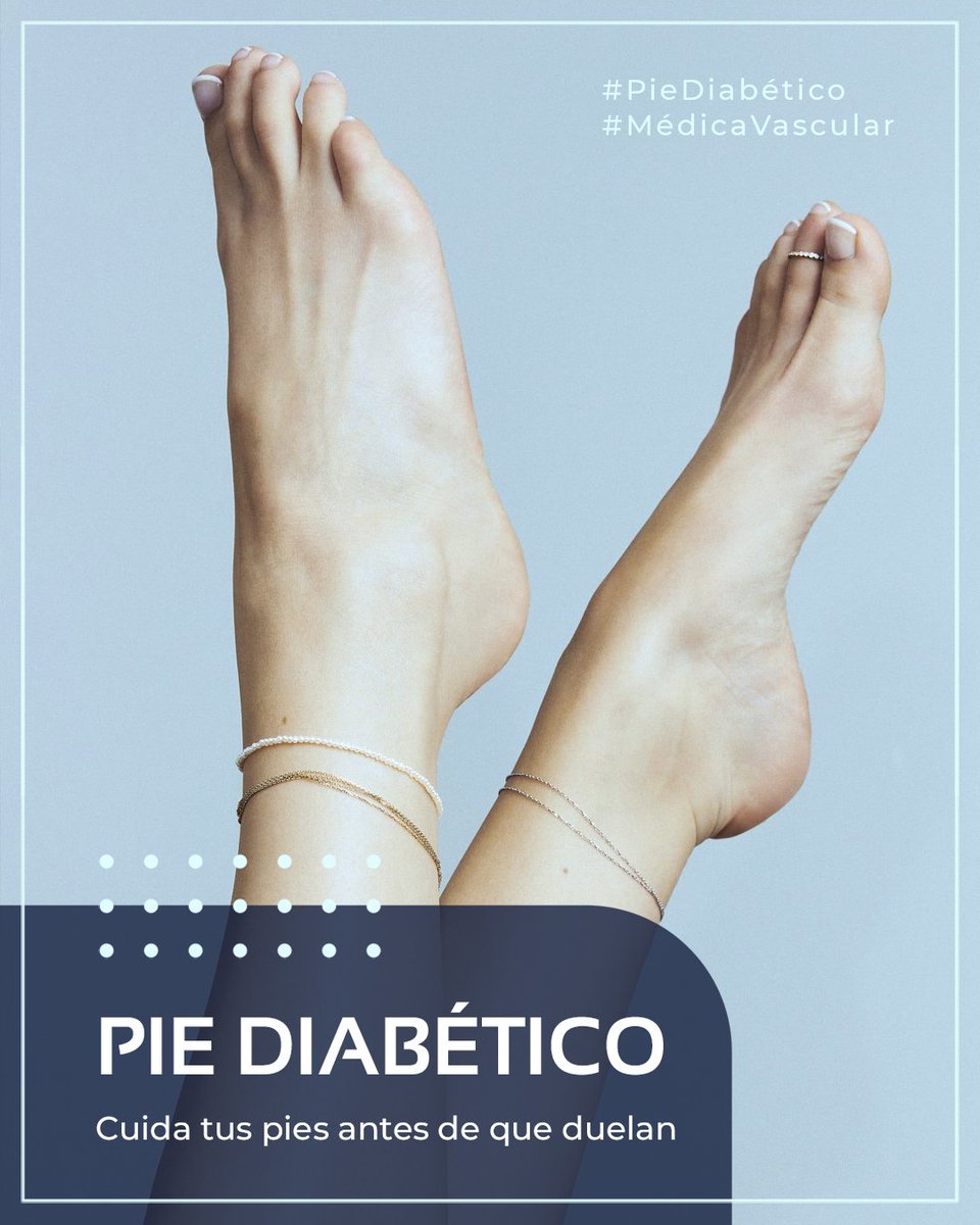 MedicVascular's tweet photo. El pie diabético puede involucrar alteraciones de sensibilidad y circulación.

Detectar los problemas oportunamente puede ayudar a prevenir complicaciones.

📲 Agenda una valoración: (477) 750-8662

#PieDiabético #Diabetes #Angiología #MédicaVascular https://t.co/bUdYy7EHIy