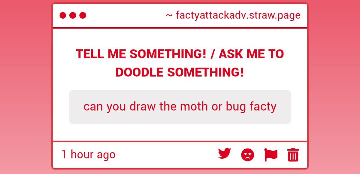 _factythey's tweet photo. ❔❔ moth or big facty??
Whoever sent me this should maybe give me a reference photo! I've never really seen any
stuff like That https://t.co/kCYQ15NyHm