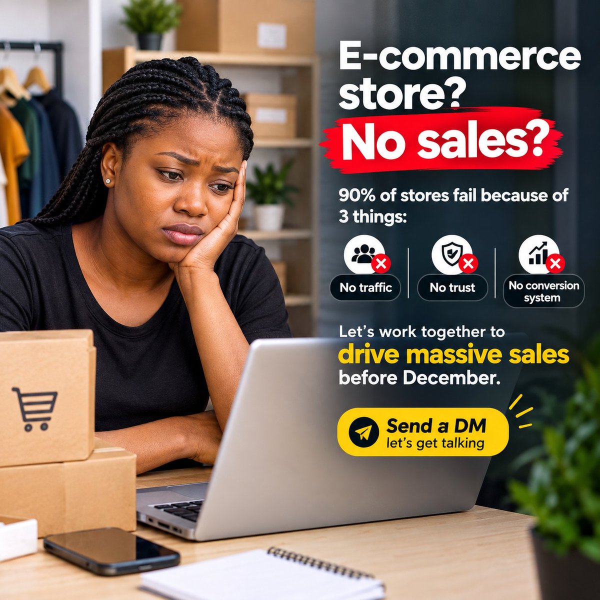kashmegsolution's tweet photo. Sold out! Sold out!!

It's now your turn

Let's work together to drive massive sales before December.

Send a DM let's get talking https://t.co/5DP6sXQPbn