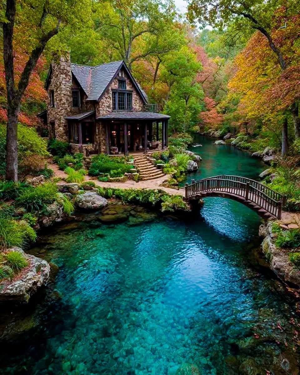 worldclick56's tweet photo. Would you leave the city for a place like this? 🌲 https://t.co/YWXQcya4mW