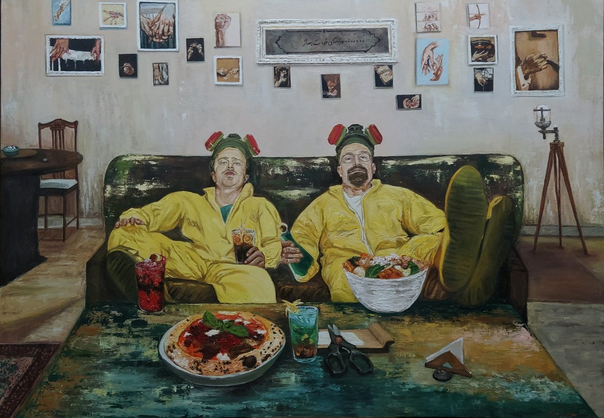 Tayeberz1's tweet photo. نقاشی سفارشی برای کافه دوپامین رشت 🖌️🎨
تکنیک : رنگ روغن روی بوم 
اندازه ۷۰×۱۰۰
🔹برای دیده شدن نقاشیم حمایتتون لازمه🫂 https://t.co/OH2DQeKEqG