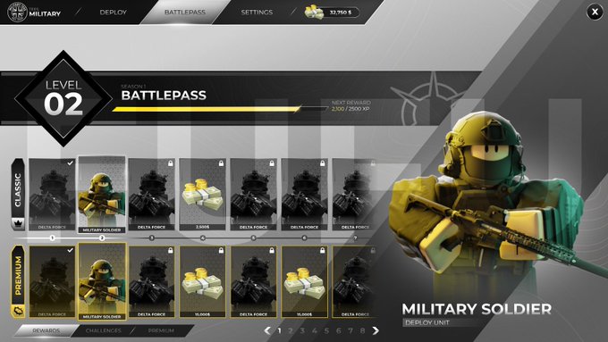 Military Battlepass UI Available for hire. Discord server: https://discord.gg/8ZBhSYNCyD Portfolio…