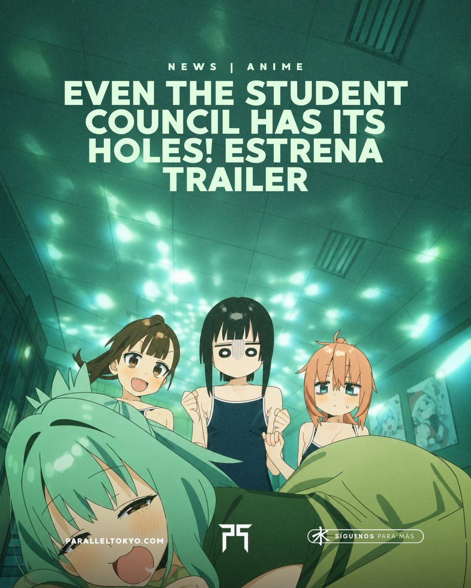 paralleltoky0's tweet photo. 😂 Even the Student Council Has Its Holes! presentó un nuevo tráiler.

El avance de la adaptación producida por Passione también permite escuchar “Pi”, el ending interpretado por Akari Nanawo. https://t.co/A6pE9IuNH7