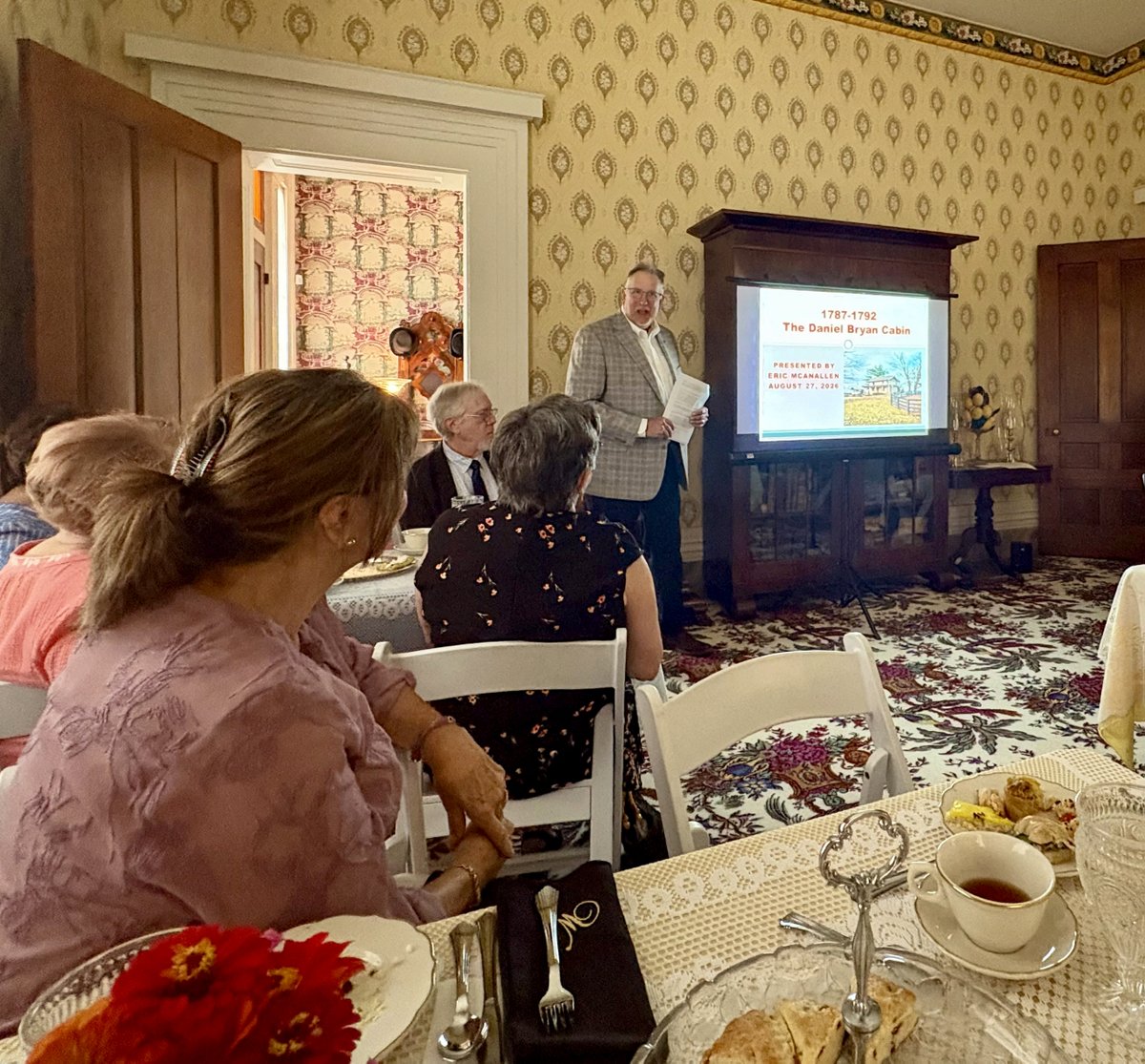 KYStateParks's tweet photo. Women of Fort Boonesborough: Tea &amp; Talk at Waveland SHS Sept. 24.

Historian Phil Maxson explores the stories of the frontier women who helped Fort Boonesborough survive.

🎟️: $40 (lecture, three-course tea &amp; mansion tour)

🔗: https://t.co/dVuIZ5w2CY

#kystateparks #newkyhome https://t.co/v4ND8wQn7X