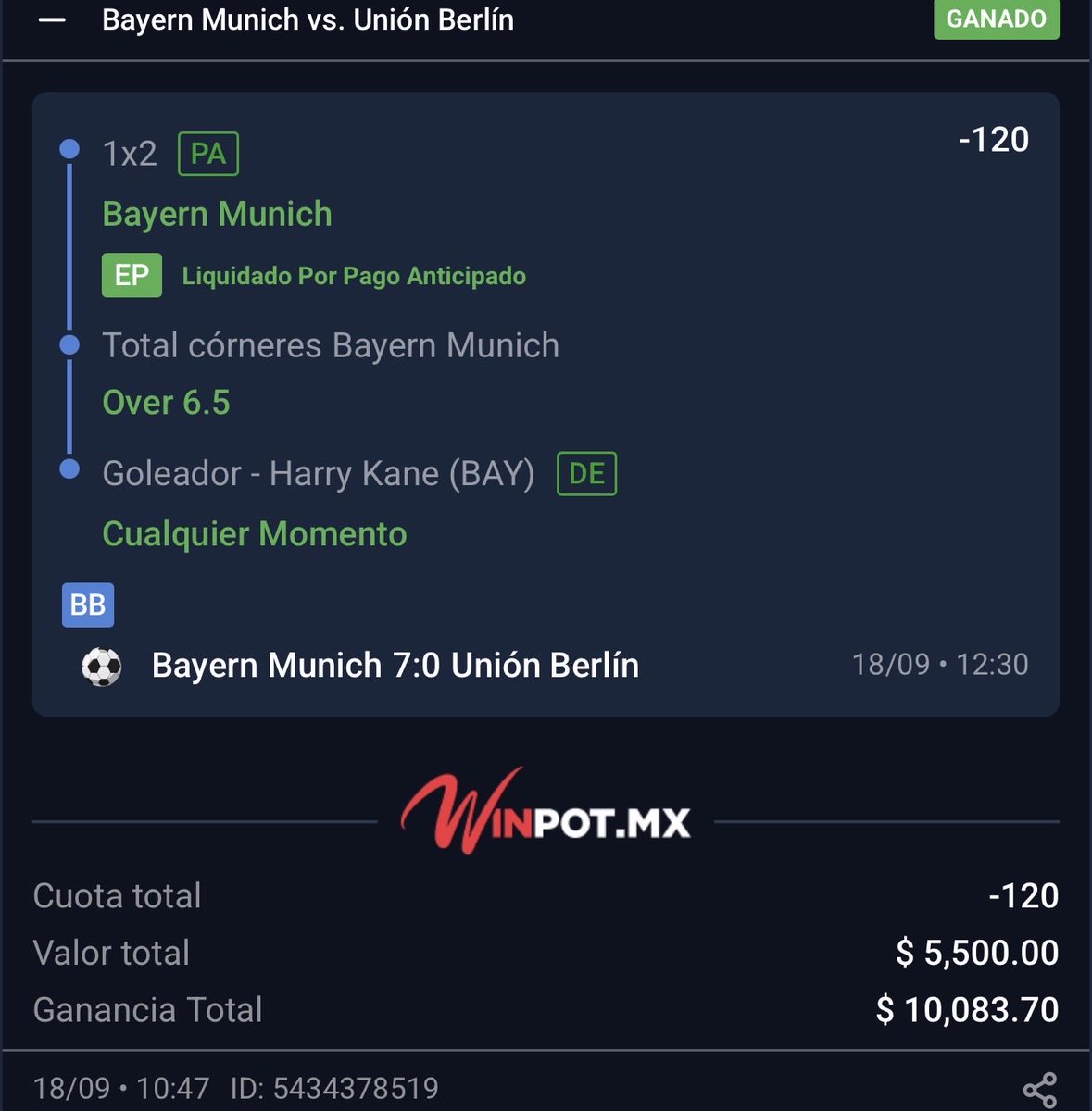 Vikingonegroa's tweet photo. COBRAMOOOOS ABSOLUTAMENTE TODO UNA VEZ MAS✅✅✅✅✅

MUCHOS ME LLAMARON LOCO Y SE COBRÓ GATEANDO….

EL AMO Y SEÑOR DE LA BUNDESLIGA LO HA VUELTO A HACER🇩🇪👑

HE GANADO 17 de 18 APUESTAS Y UNA BOMBA EN EL REGRESO DEL FÚTBOL ALEMÁN!!!! UNA PUTA LOCURA🔥🔥🔥

SE LAS COMPARTÍ A TODOS 100% GRATIS! QUIERO VER QUIÉNES GANARON CONMIGO❤️👀🫵🏿