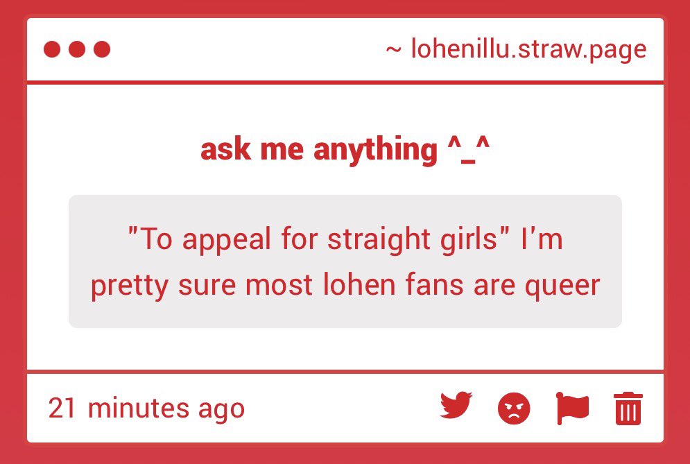 lohendrone's tweet photo. literally LMAOOO i’ve never seen a straight lohen fan. why are we making up people to be mad about https://t.co/p8b1DwHUar