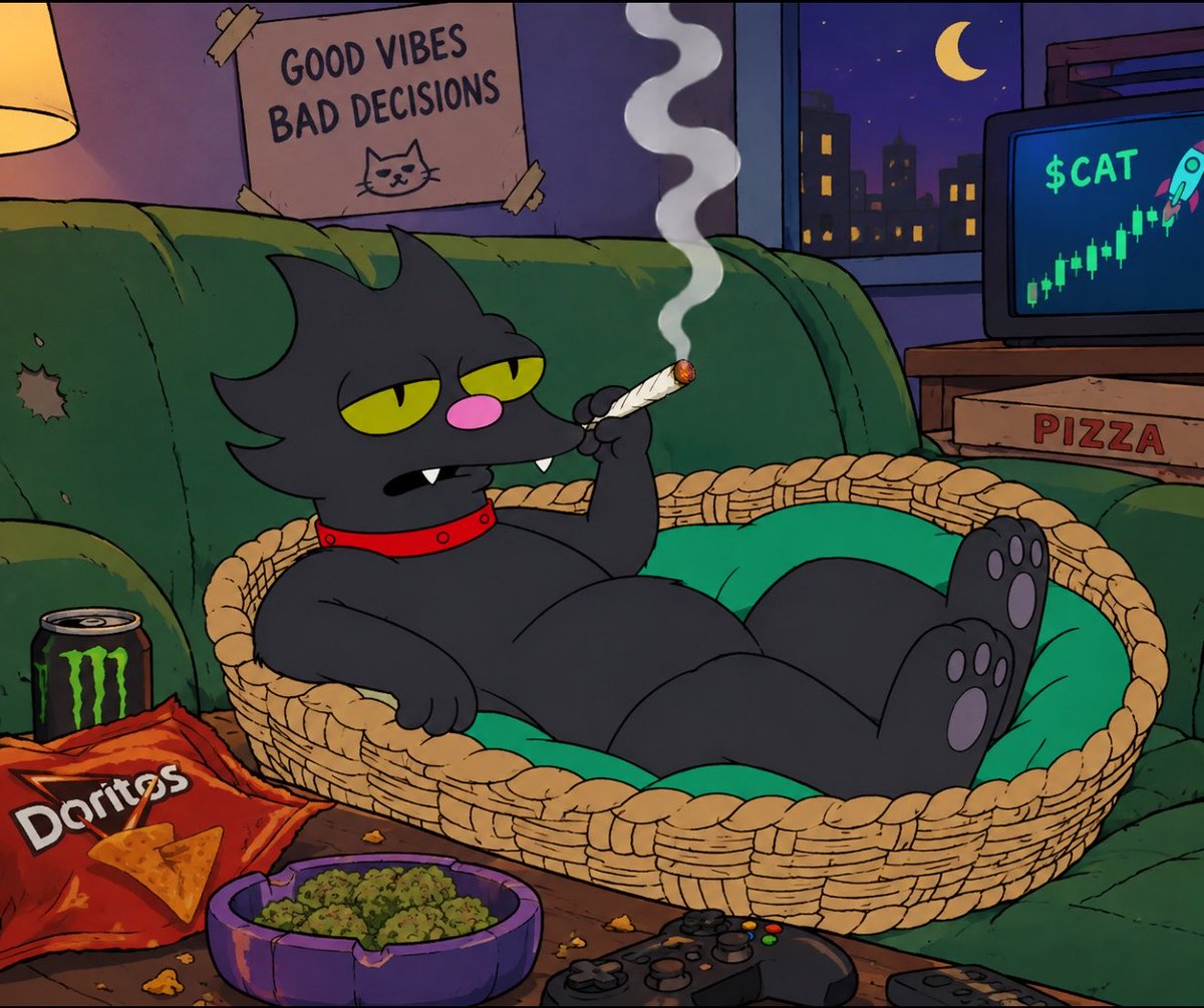 StonedCat0nSol's tweet photo. Stoned cat has a plan! https://t.co/IQjNB4j3Iq