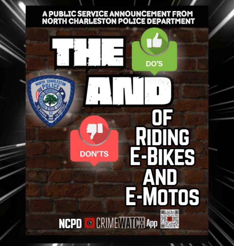 NCPD's tweet photo. Public Service Announcement from NCPD: E-Bikes and E-Motos - https://t.co/nleQvUDrJK https://t.co/uFFV9aZx3G