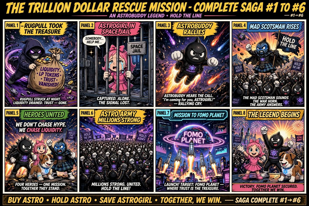AstroBuddyToken's tweet photo. We don't chase hype.
WE TAKE BACK THE LIQUIDITY.
This is not just a meme coin. This is for humanity.
JOIN THE #ASTROFAMILY
TG: https://t.co/oBgA3Cm0jb
COMIC: https://t.co/LIXECgLhY8 https://t.co/57Piv97t3E