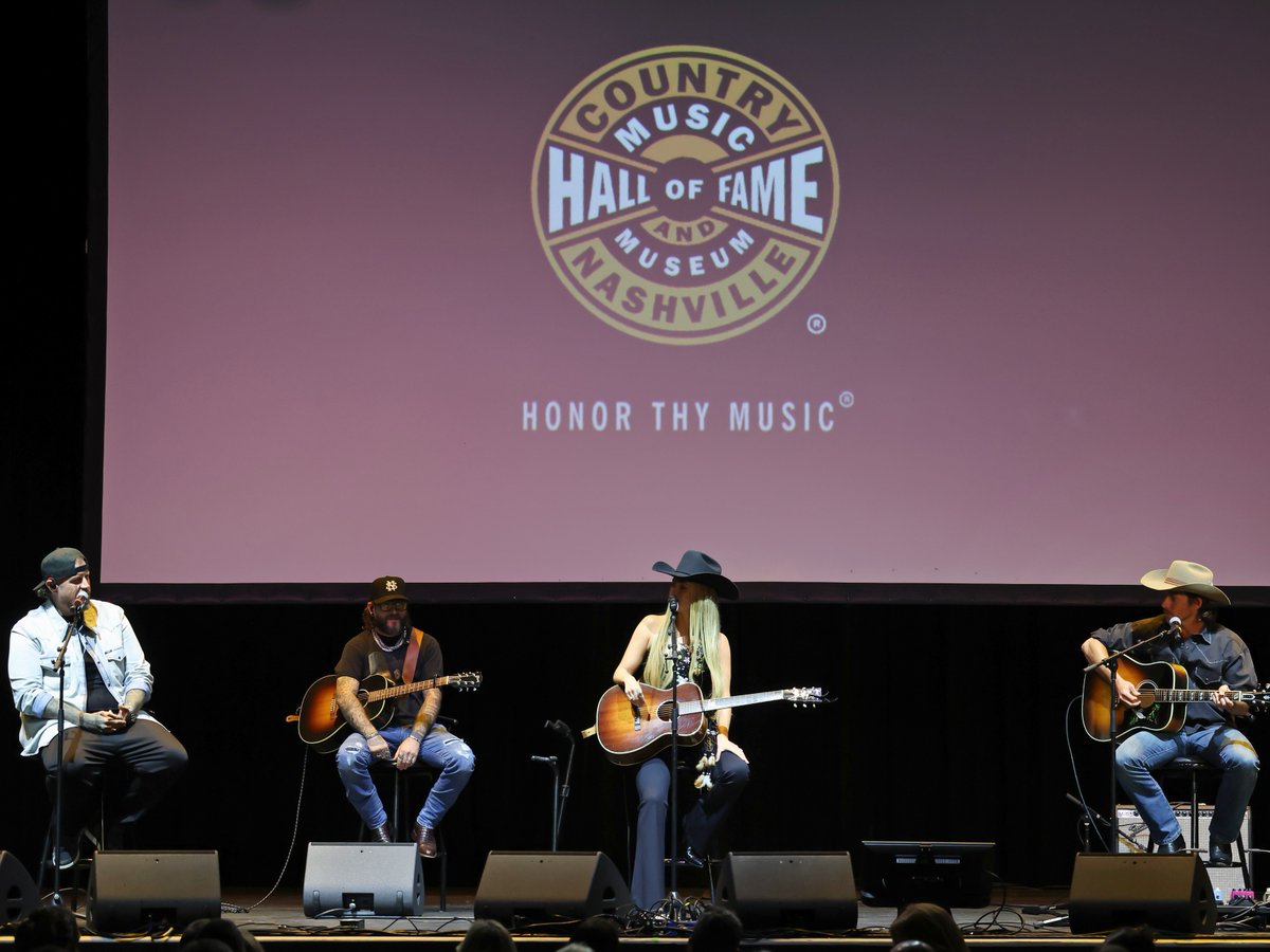 countrymusichof's tweet photo. Last night, Grammy-winning artists @LaineyWilson, @JellyRoll615, and @LukasNelson took the stage at the Museum’s "All for the Hall Los Angeles" benefit, presented by the Willard & Pat Walker Charitable Foundation. Grammy award-winner @JohnMayer made a cameo appearance, playing "Phone, Keys, Wallet" with Wilson—the first time they’ve performed the song together live. The event took place at The Novo in the L.A. Live complex. Proceeds from the evening support the Museum’s many educational offerings, including its flagship "Words & Music" program. The event also included a performance by six high school students from Manual Arts High School in Los Angeles of their song "I’ll Overcome," which they wrote during a "Words & Music" program with their class.

Read more: https://t.co/wVgeDSYqZ8