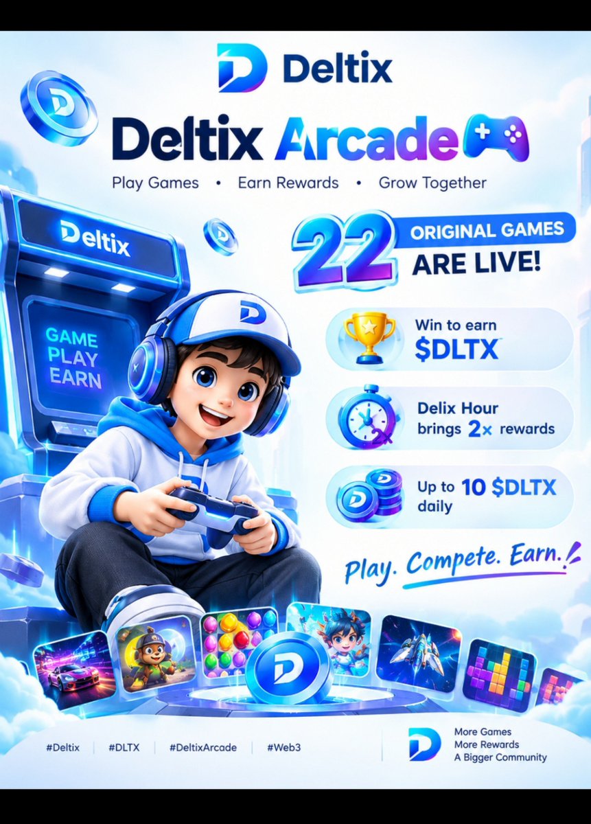 Cuteeva08's tweet photo. 🧵 Deltix Arcade 🎮💎

22 original games are live! 🚀
🏆 Win to earn $DLTX
⏳ Delix Hour brings 2× rewards
💰 Up to 10 $DLTX daily

Play. Compete. Earn. 🔥

#Deltix #DLTX #DeltixArcade #Web3 https://t.co/WVviY2V5k0