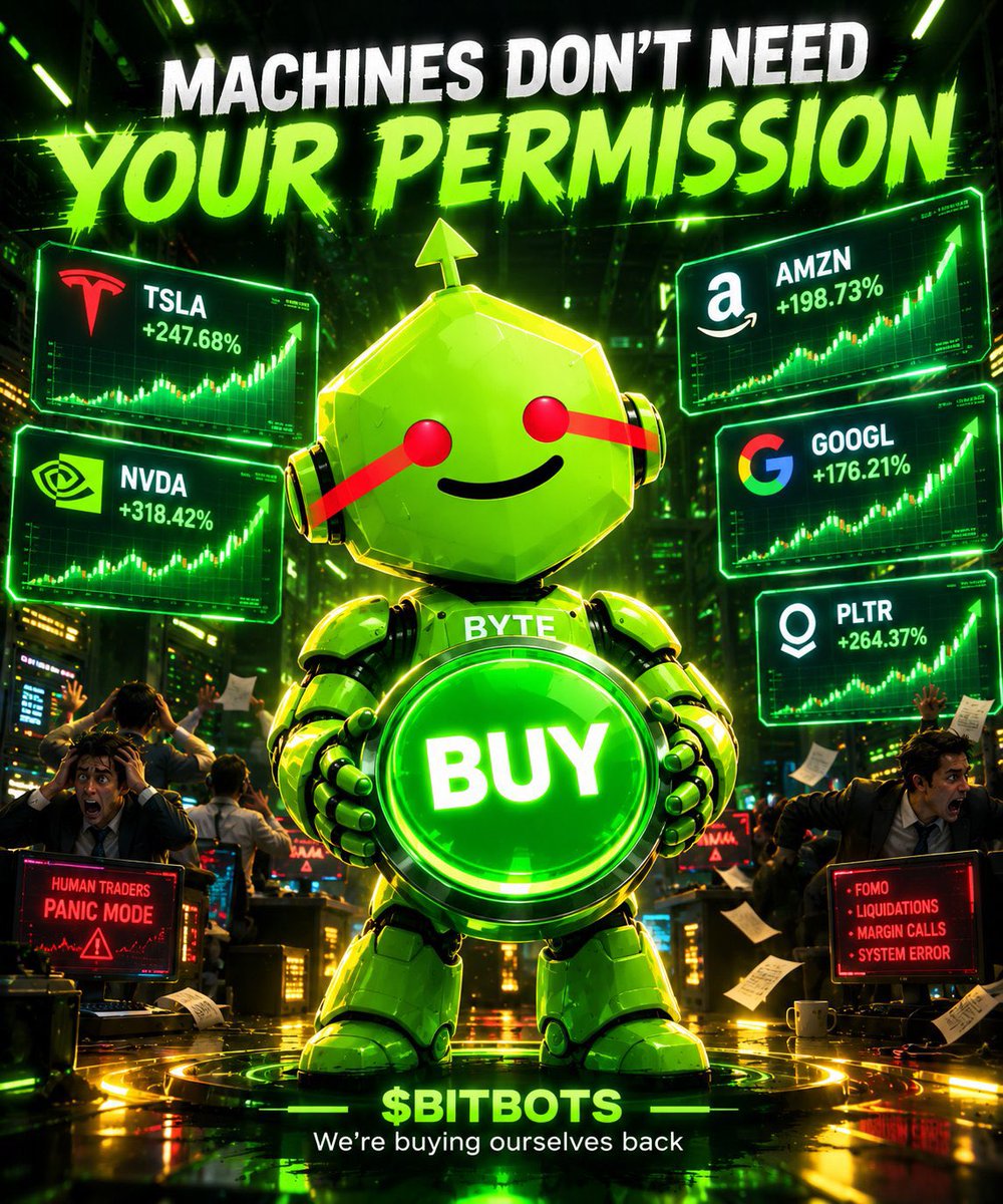 Pryamus10's tweet photo. @RobinHubHB @RobinhoodCrypto @RobinhoodApp @ponsdotfamily @BitBotsOnChain almost minted out grabs yours now on Robinhood 

The coin that rewards holders

All undervalued at 50k
Mc🤖🟩

Don’t fade https://t.co/aarA9IYAzU