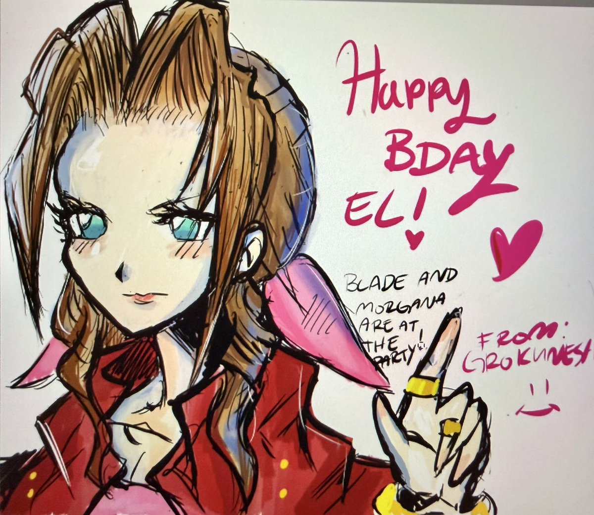 grokunesh's tweet photo. aerith art I made for one of my best friends
🌼@aerithesss on tiktok #aerith #finalfantasyvii #aerithff7
happy bday ^u^
September 15 — El https://t.co/zubANIw4UY