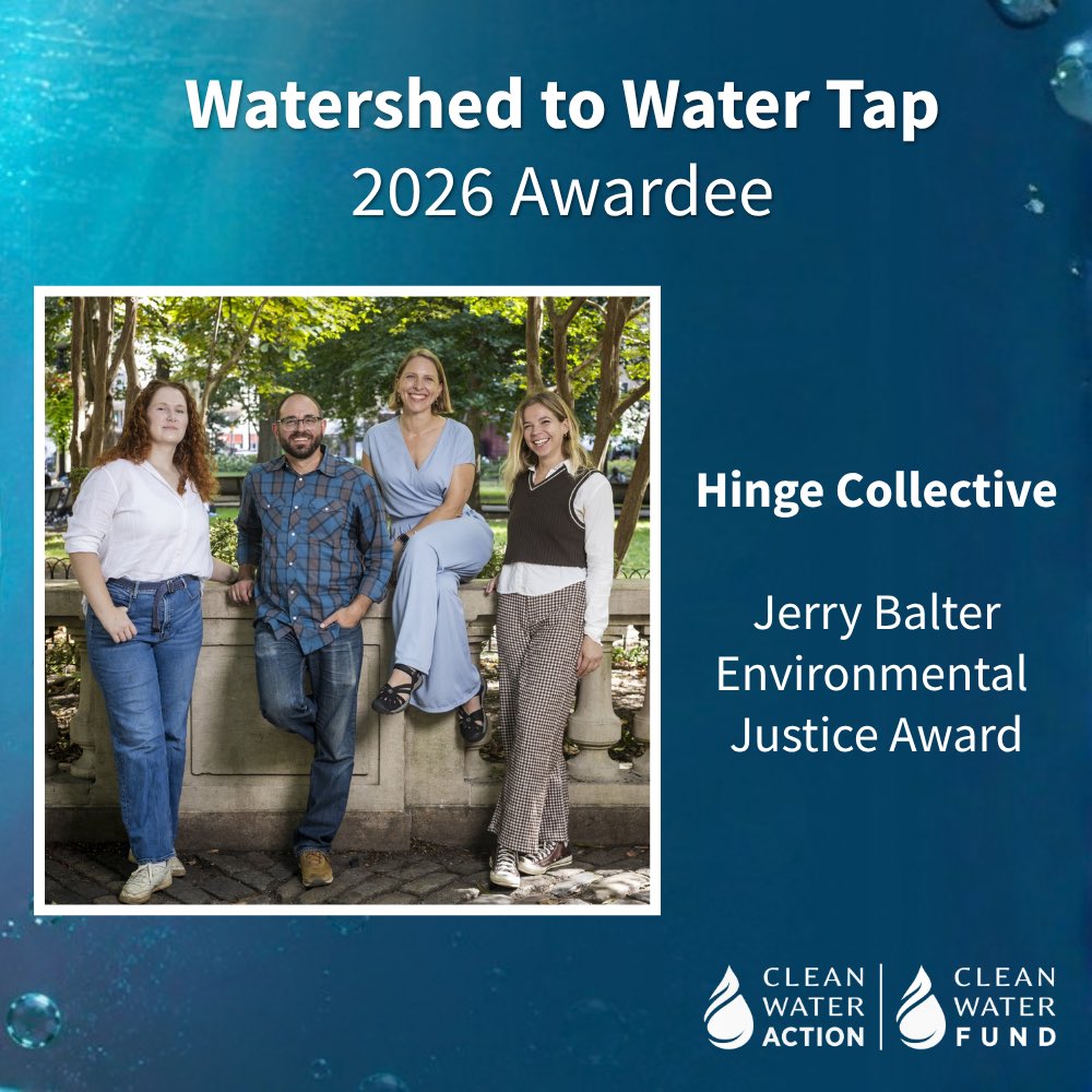 CleanH2OPA's tweet photo. Meet the 2026 Awardees at Watershed to Water Tap!💧

Join us at Xi West on Thursday, September 24th, 6pm - 9pm, to honor the recipients of our annual awards. 🏆

Purchase tickets, sponsor, or donate! https://t.co/owGT1ZLvB0

Shoutout to our sponsors! @HingeCollective @PA_nature https://t.co/Tu7444Bwi0