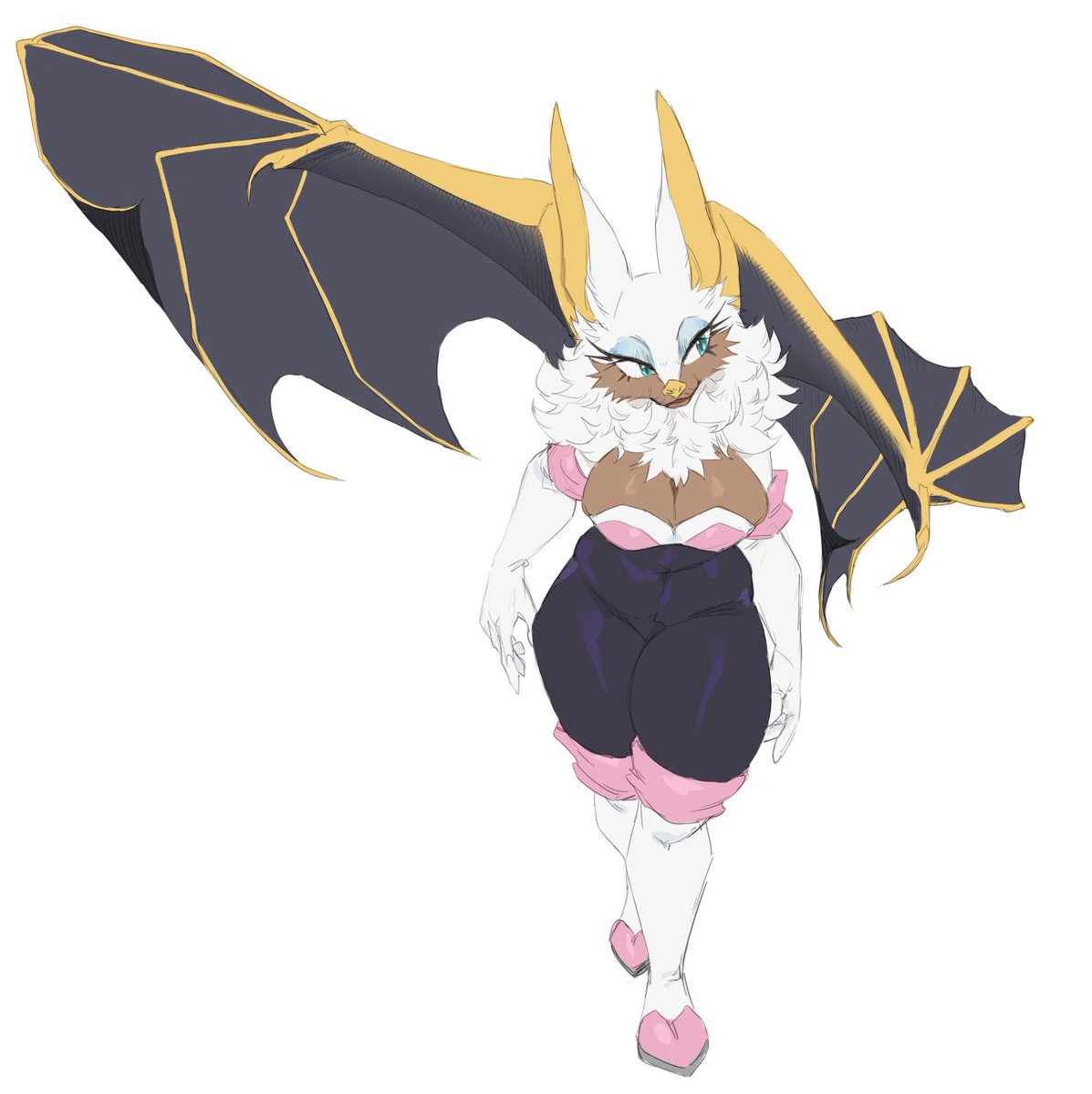 Cloud_yaa's tweet photo. #rougethebat #shadouge
ever so slighty annoyed when people draw her with perfectly realistic body just to half-ass the wings https://t.co/7RdLpX0sum