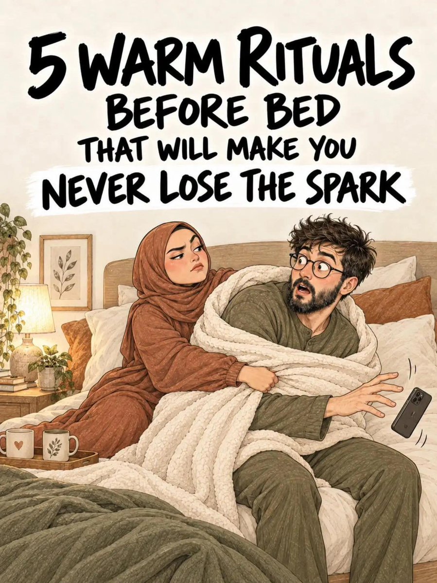 7signxx's tweet photo. Make These Daily Habits Before Bed with your Spouse...

THREAD
May Allah grant the best of spouses to all those who are seeking. 🤲 https://t.co/bJ7c8sKDwK
