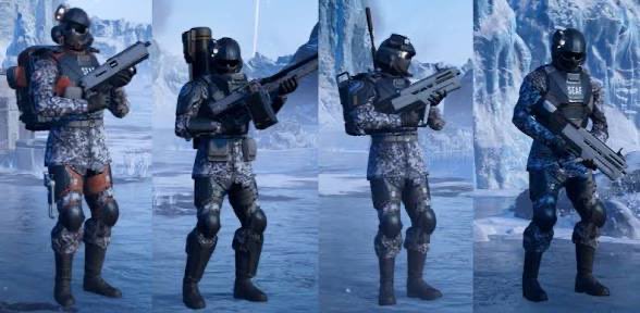 CyberstanM8's tweet photo. (Okay, I think we should give these different S.E.A.F. armor variants legion names. 

Put your ideas down below.) https://t.co/TYbcgHSTCF